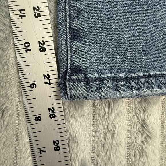 INC Jeans Womens 8P Boot Leg Regular Fit Blue Mid Rise Stretch Petite 30x28 - Picture 6 of 10
